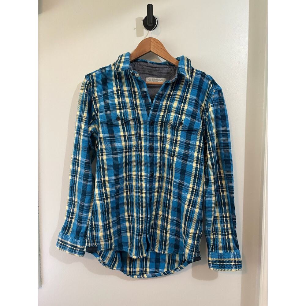 Outerknown Blue Plaid BLANKET SHIRT